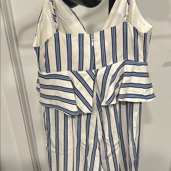 Striped Jumpsuit in Blue and White - Picture 5 of 7